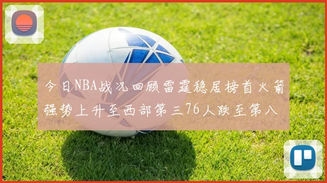 今日NBA战况回顾雷霆稳居榜首火箭强势上升至西部第三76人跌至第八位